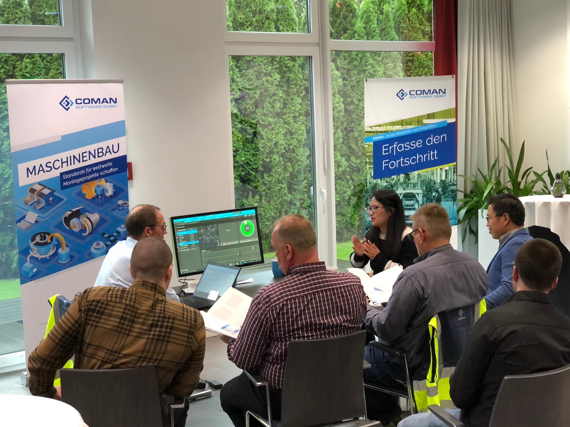 Besucher auf unserer COMAN Roadshow 2021