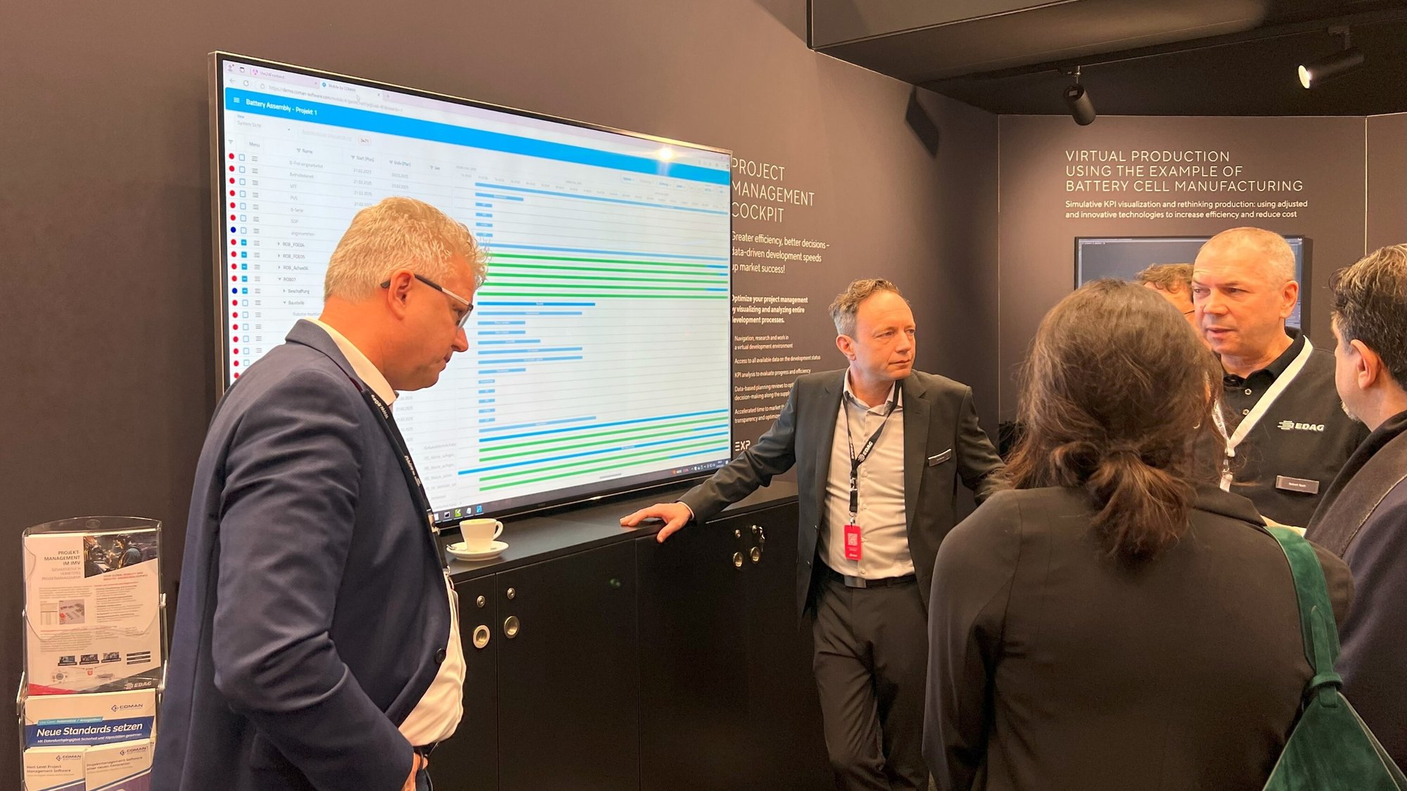 Visual Project Management for Battery Production Line Projects with EDAG Landingpage The Battery Show 2025