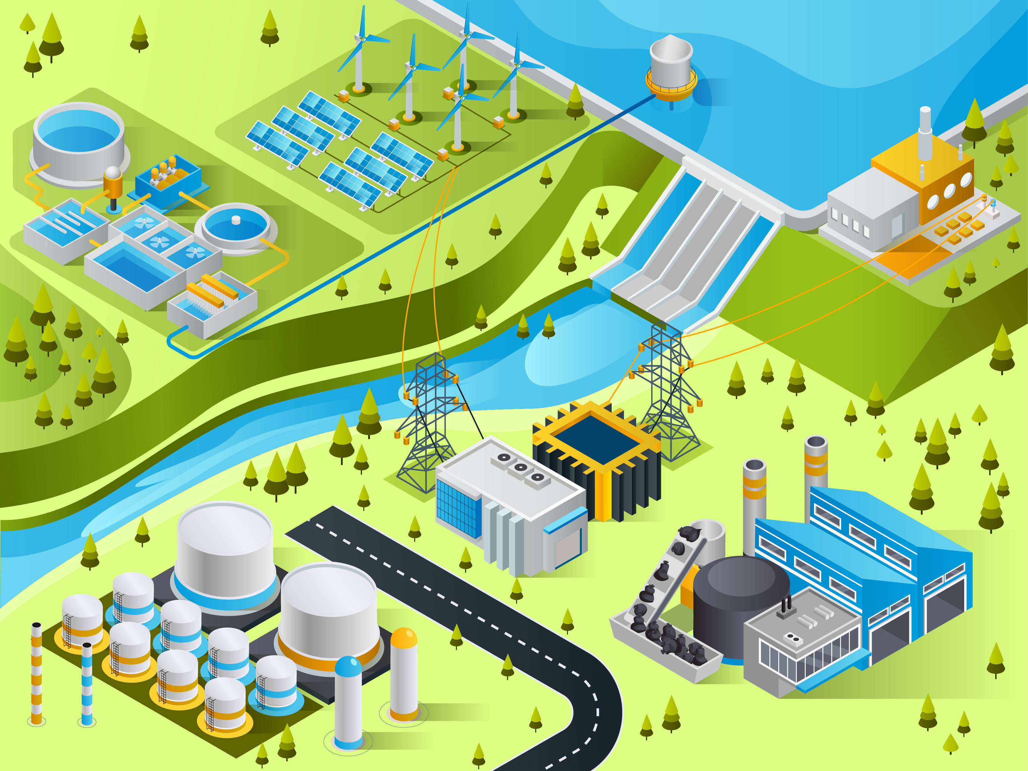 Public utilities and energy landscape
